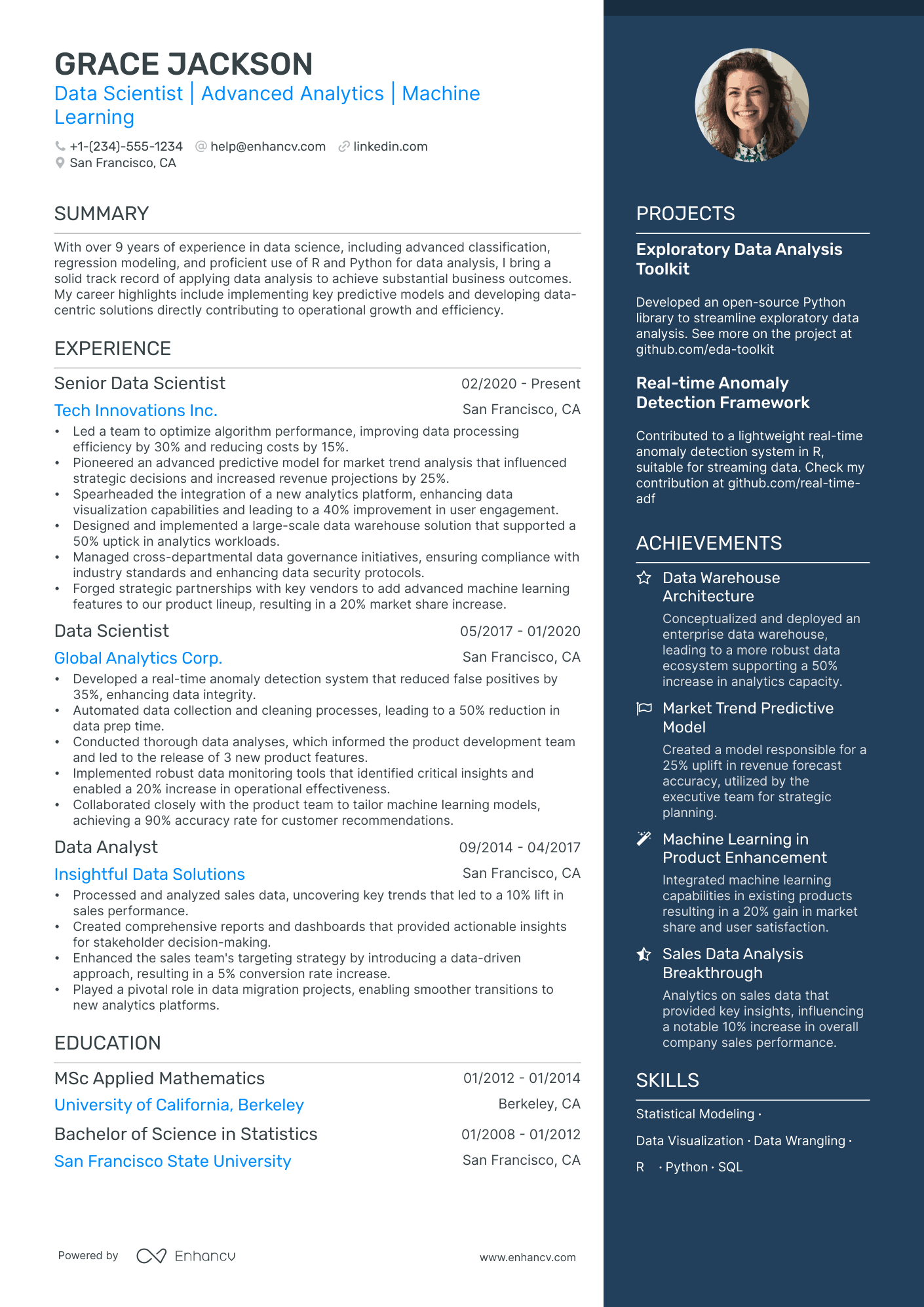 5 Python Data Scientist Resume Examples & Guide For 2024