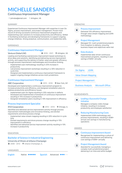 5 Change Management Resume Examples & Guide for 2024