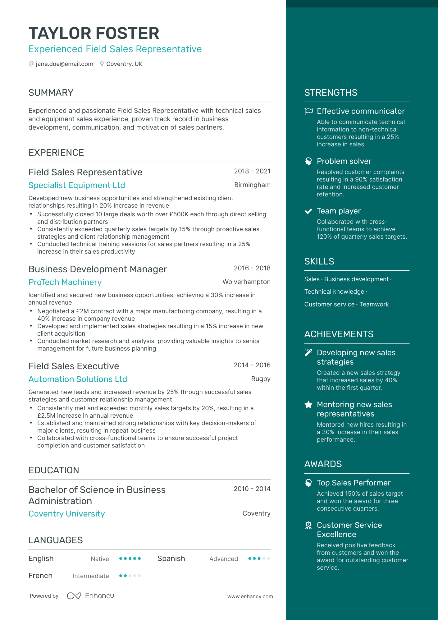 14 Sales Representative Resume Examples & Guide for 2024