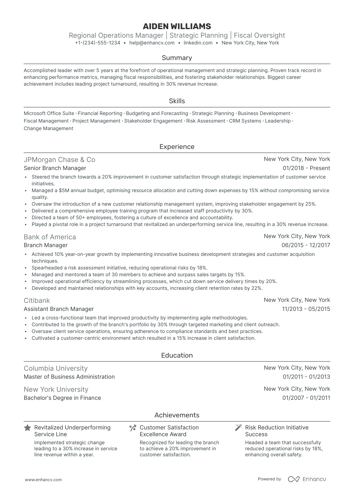 5 Regional Director Resume Examples & Guide for 2024