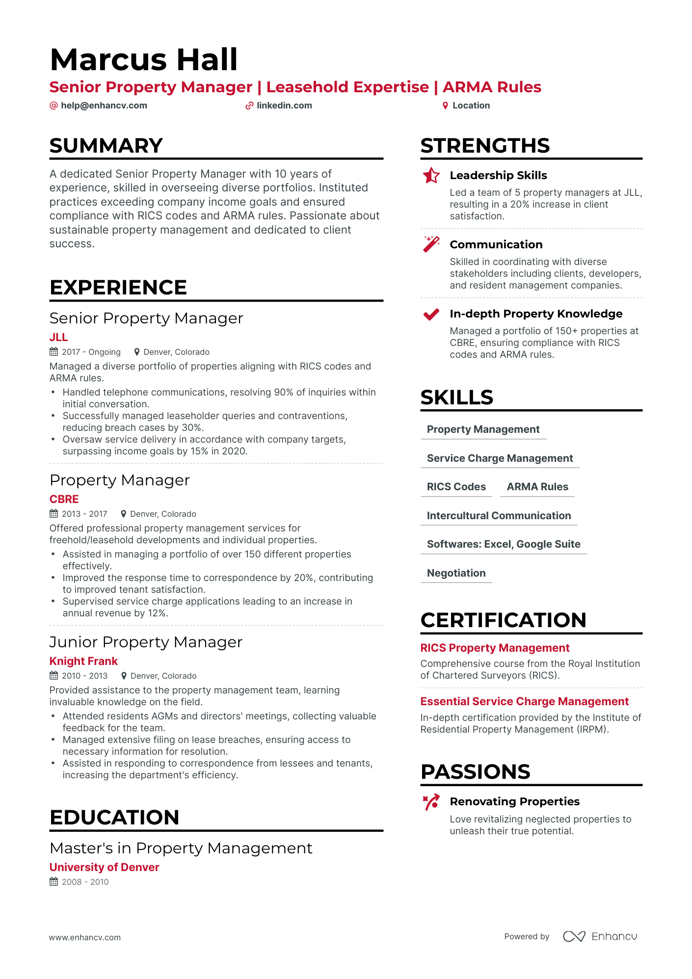 5 Senior Property Manager Resume Examples & Guide for 2024