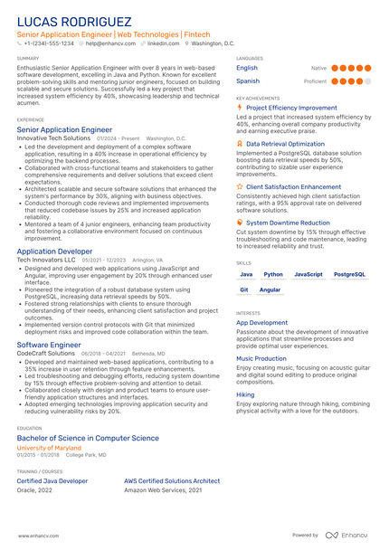 20 Application Engineer Resume Examples & Guide for 2026