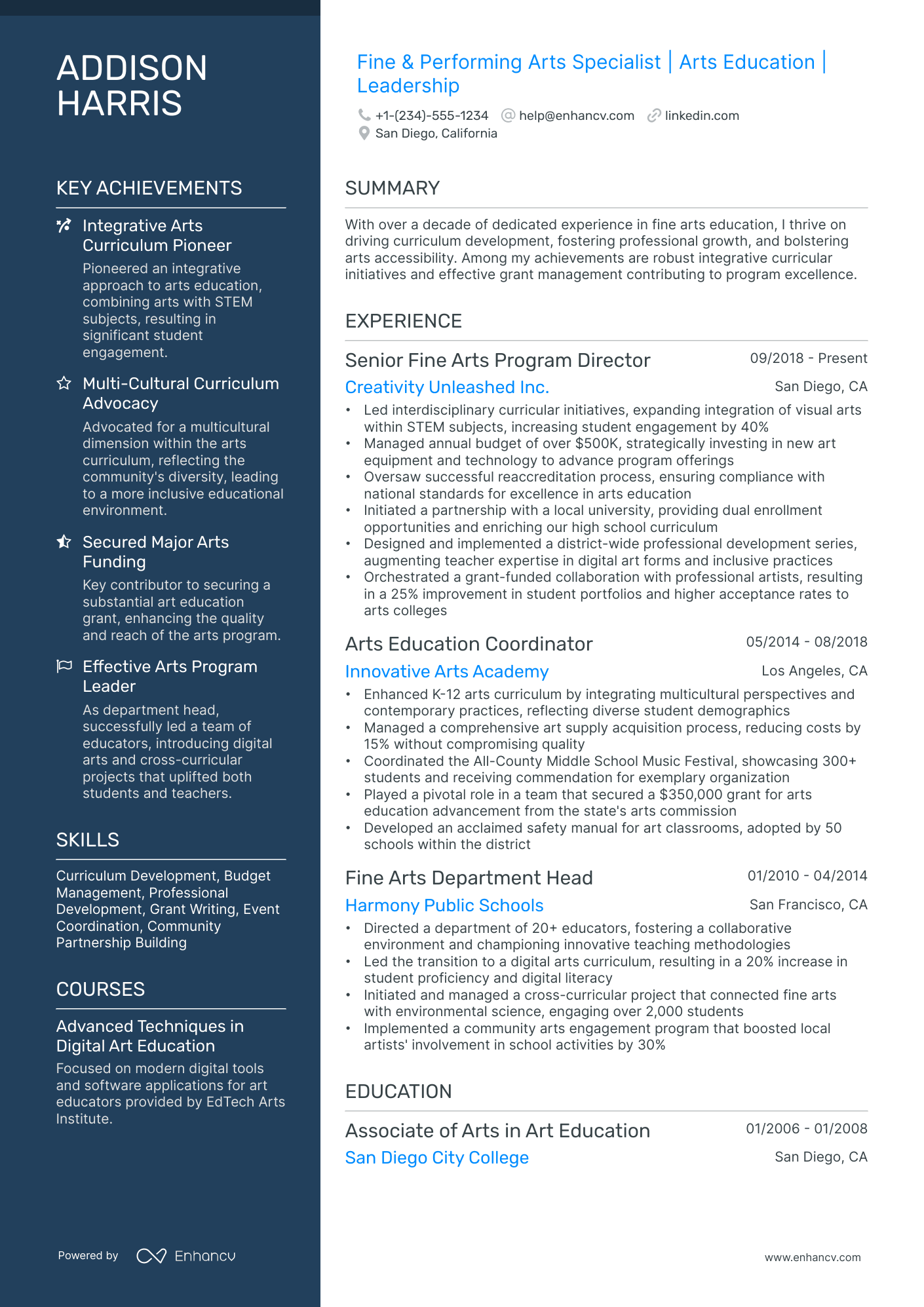 10 Performing Arts Resume Examples - AHR0cHM6Ly9jZG4uZW5oYW5jdi5jb20vcHJlZGVmaW5lZC1leGFtcGxlcy9mVUN3TFI0UkNtQnM4aWl1NFBVM3JHTmFLaDlCSFRvNlVNT21lR2Z6L2ltYWdlLnBuZw~~ 