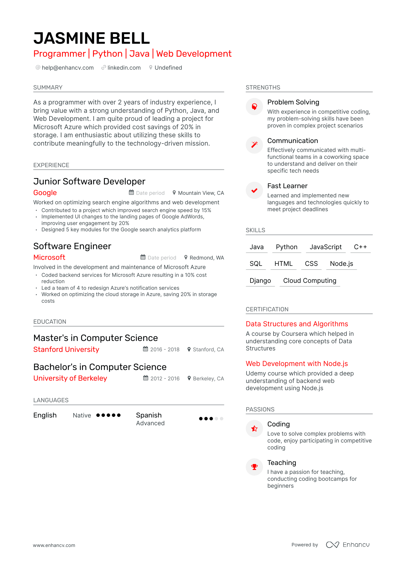 5 Entry-level Programmer Resume Examples & Guide for 2024