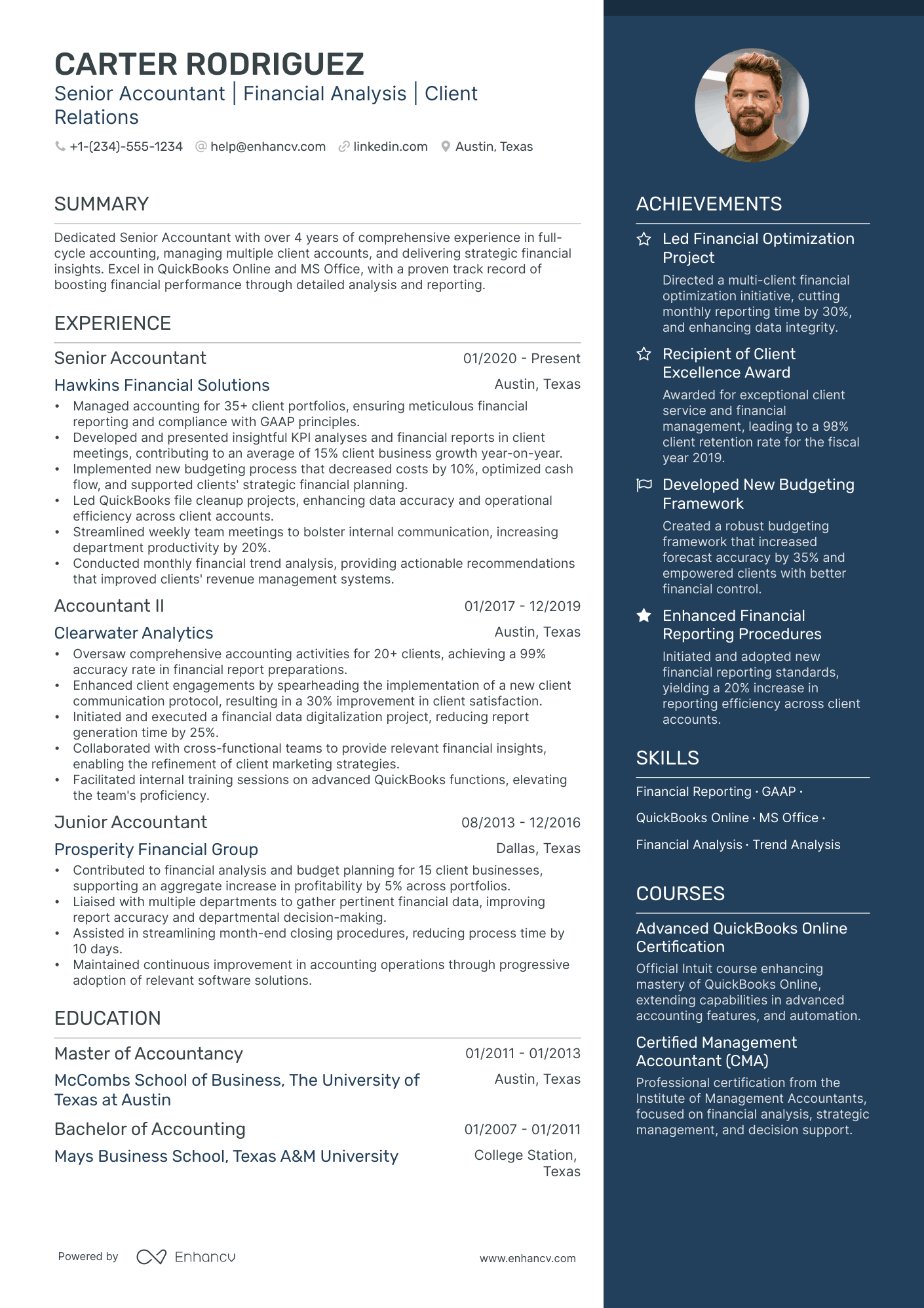 5 Full Cycle Accounting Resume Examples & Guide for 2024