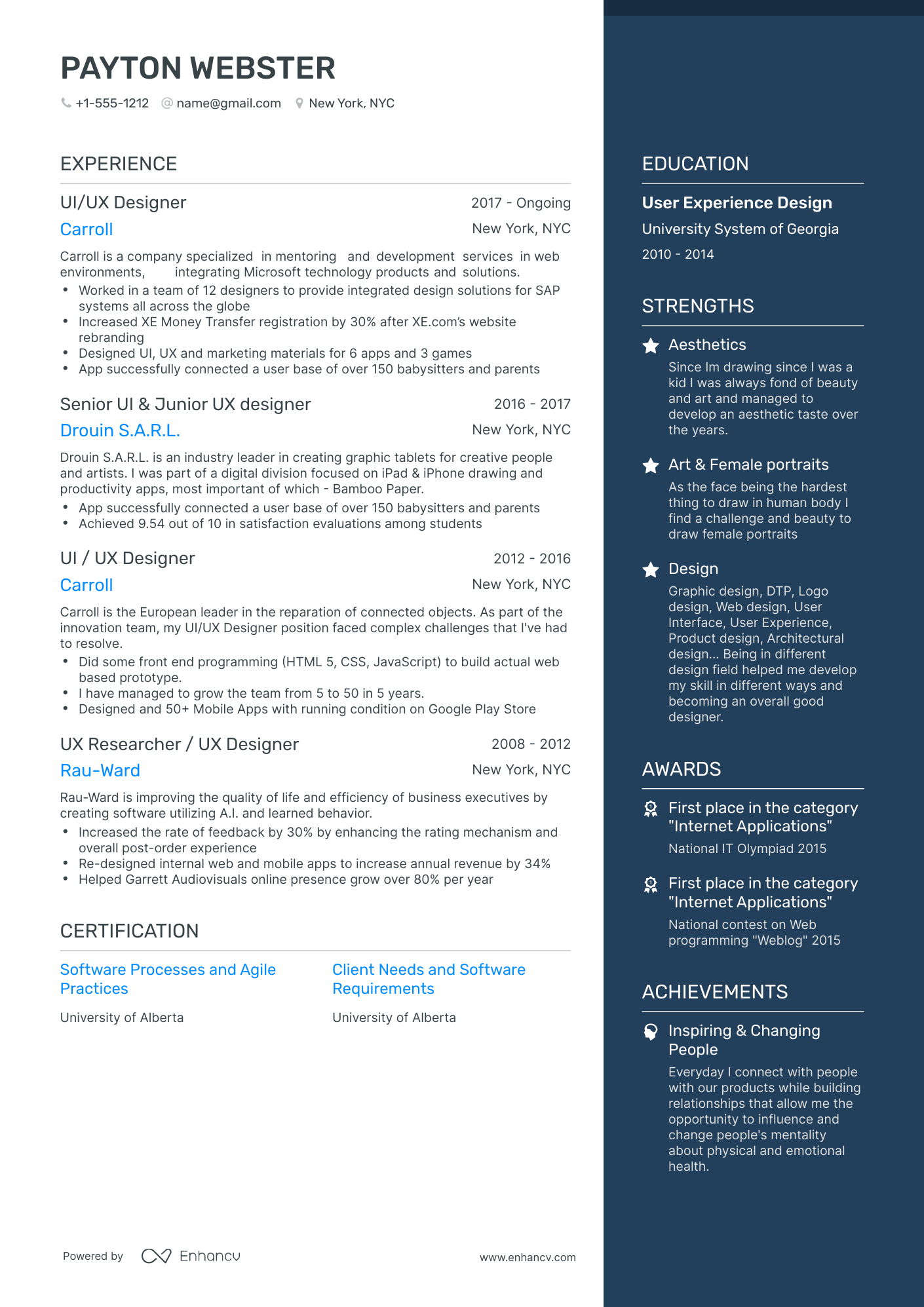 5 UI Designer Resume Examples & Guide for 2024