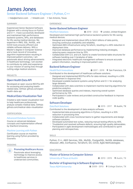 10 Senior Data Engineer Resume Examples & Guide for 2026