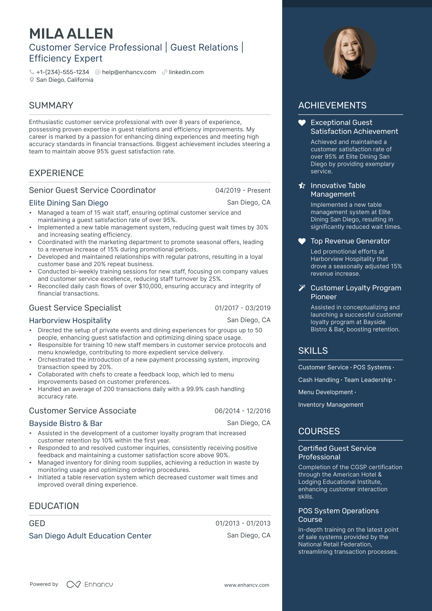 5 Restaurant Cashier Resume Examples & Guide for 2024