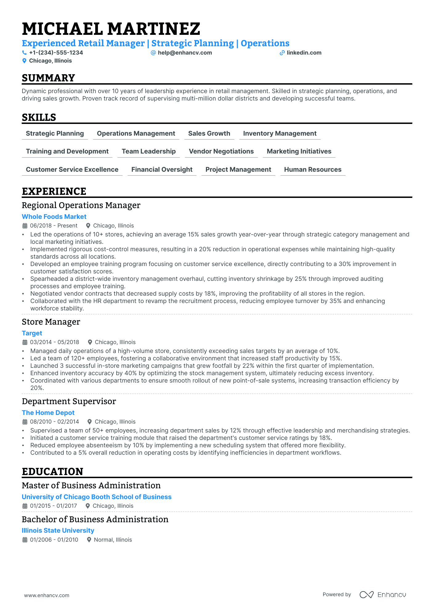 5 District Manager Resume Examples And Guide For 2024 5761