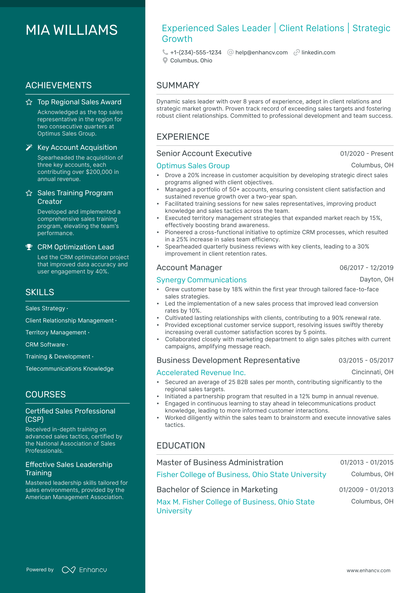 5 Marketing Account Manager Resume Examples & Guide for 2024