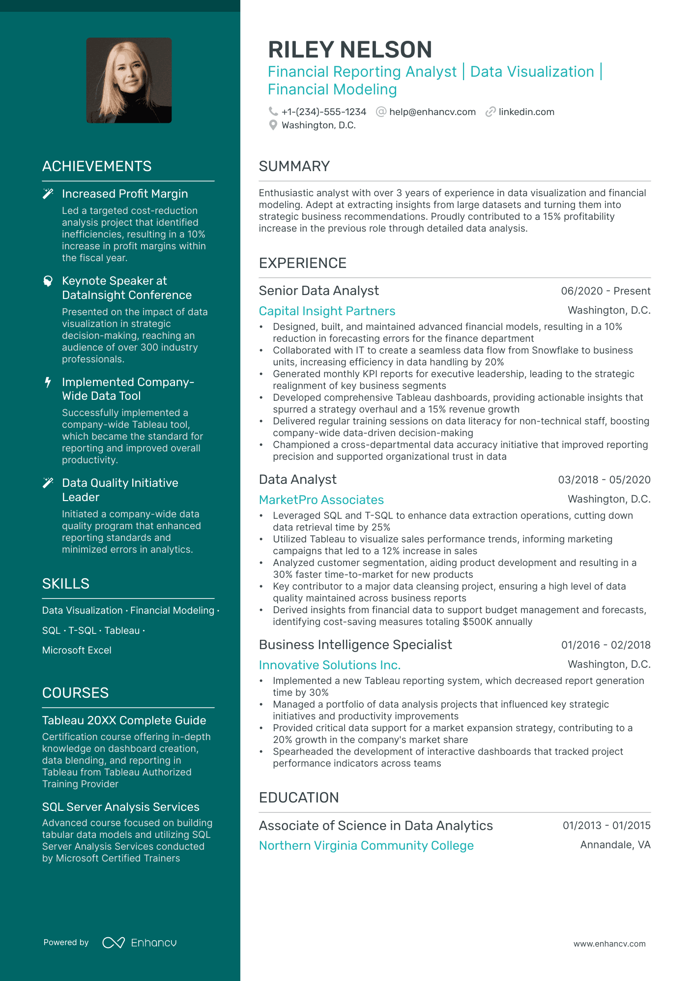 5 Financial Reporting Analyst Resume Examples & Guide for 2024