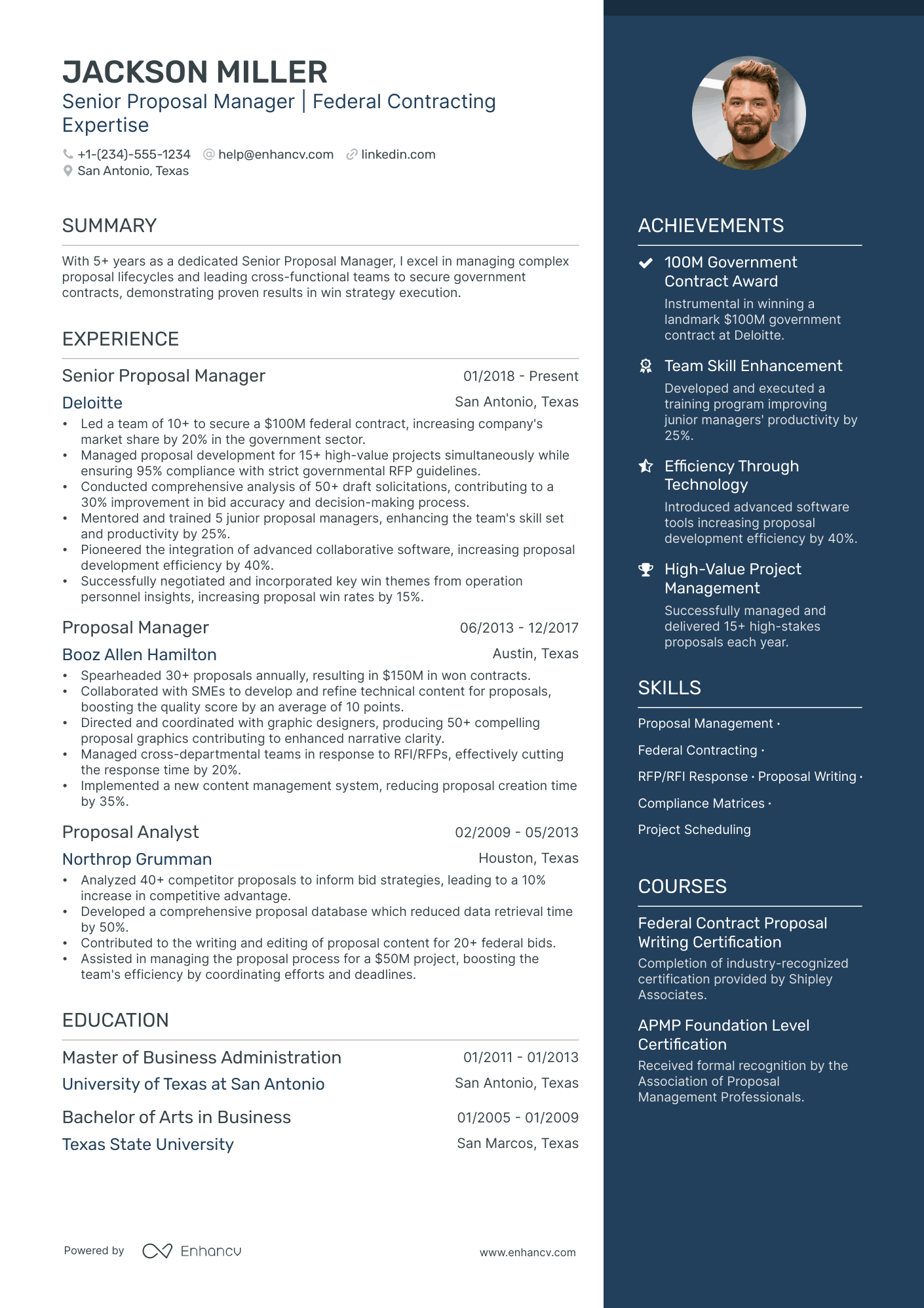 5 Proposal Manager Resume Examples & Guide for 2024