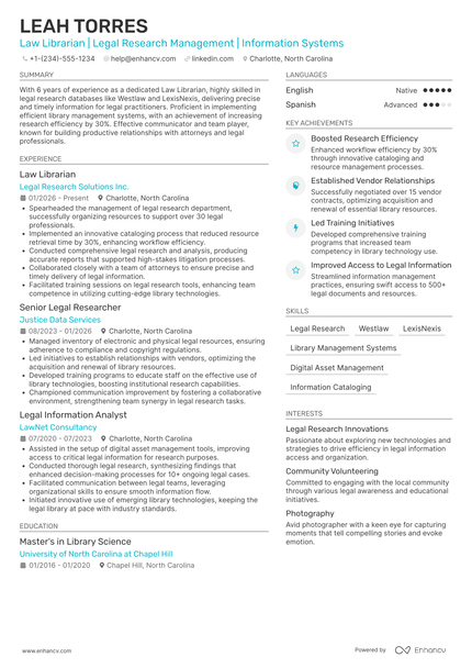 22 Librarian Resume Examples That Got Jobs for 2026