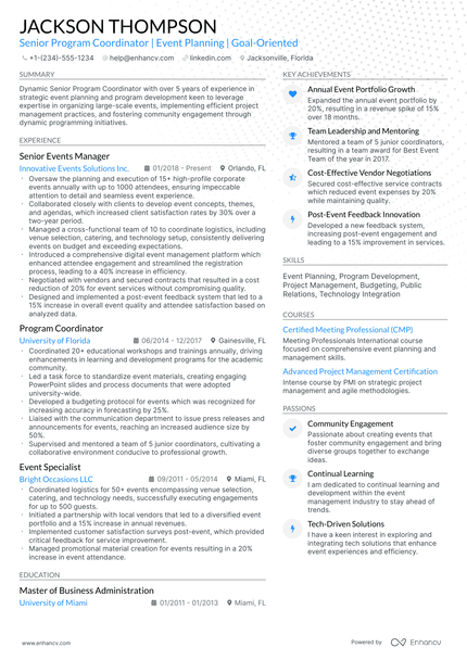 10 Program Director Resume Examples & Guide for 2026