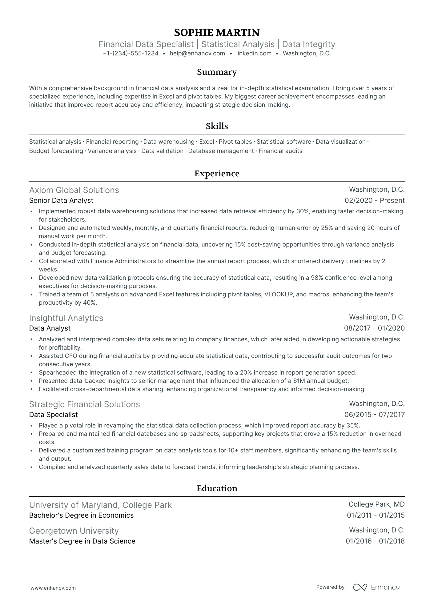 5 Data Specialist Resume Examples & Guide for 2024