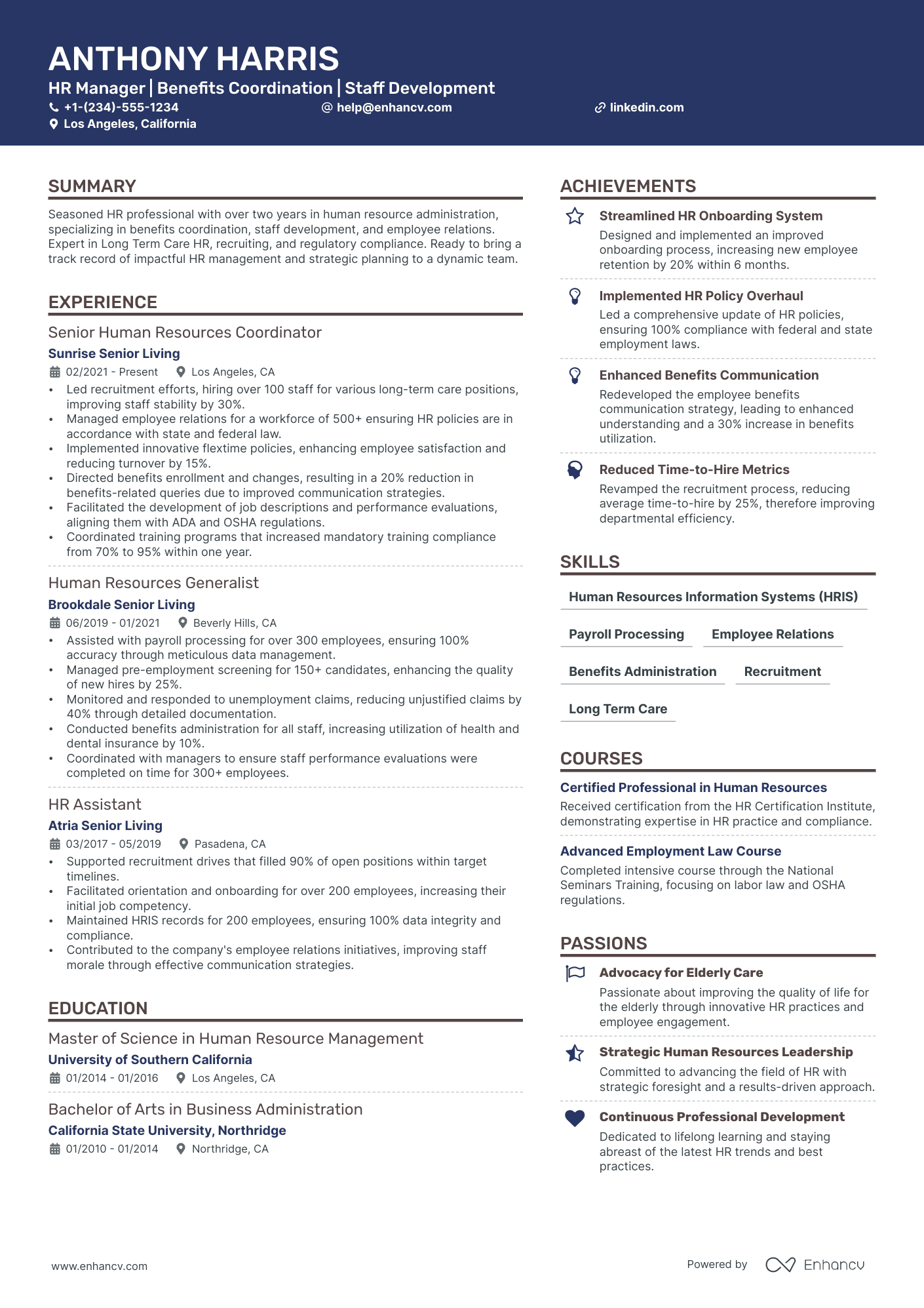 5 Resource Manager Resume Examples & Guide for 2024