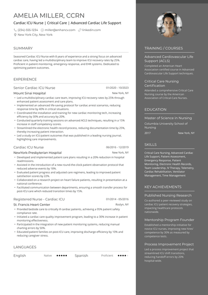 22 ICU Nurse Resume Examples & Guide for 2026