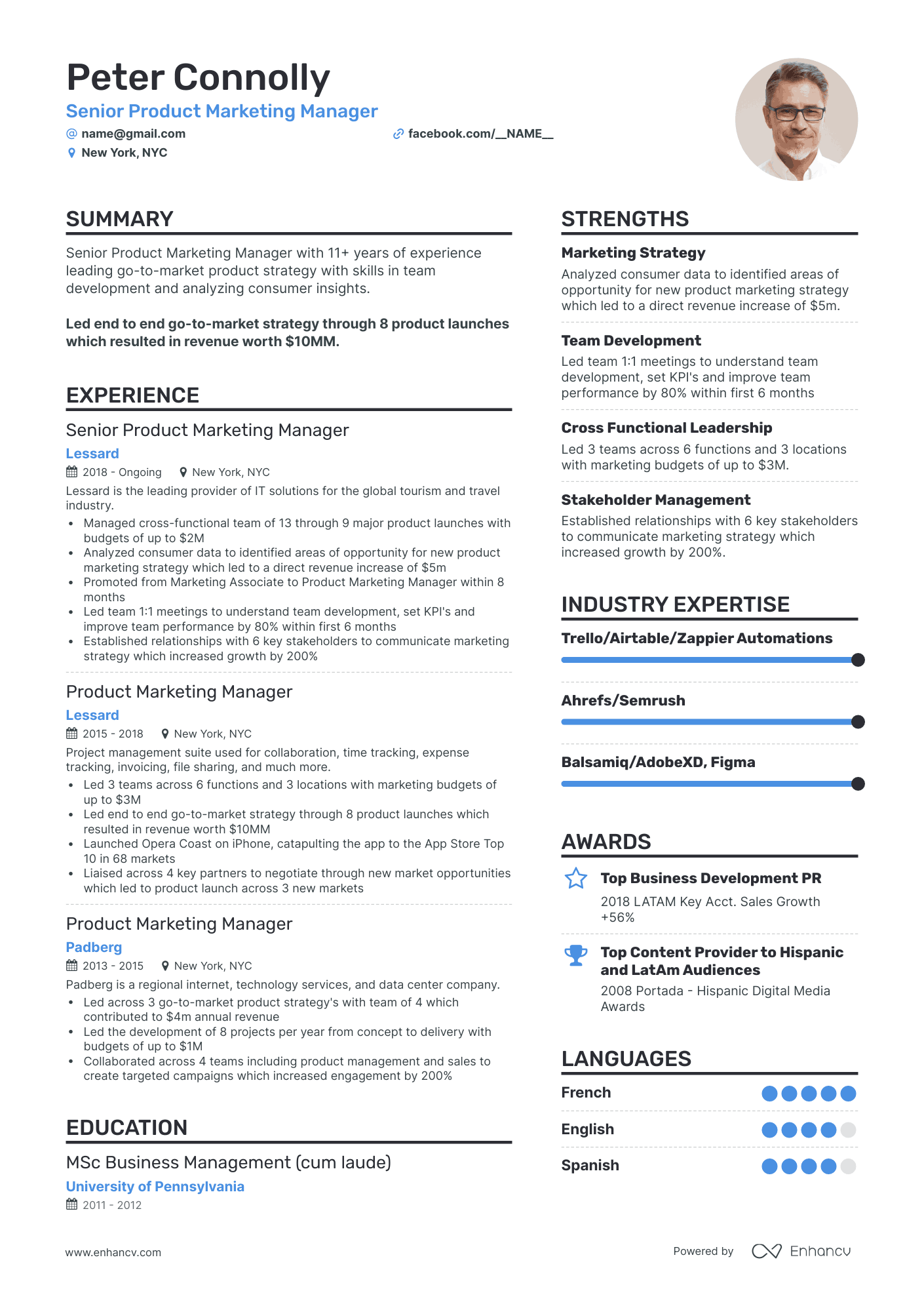 5 Product Marketing Manager Resume Examples & Guide For 2023