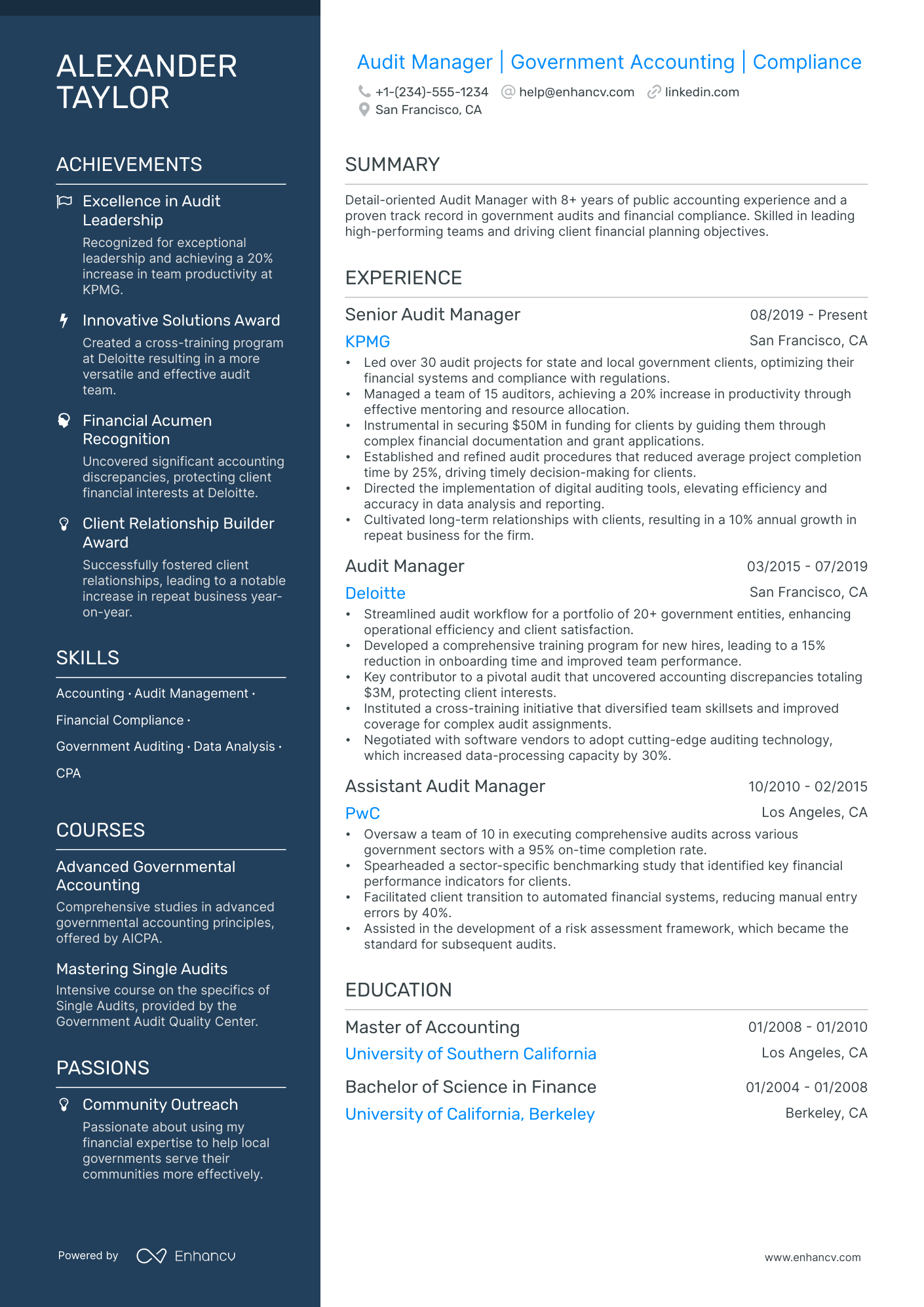 5 Audit Director Resume Examples & Guide for 2024