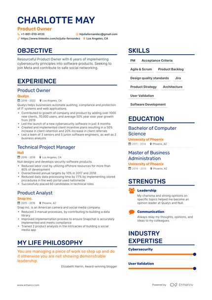 5 Facebook Resume Examples & Guide for 2023