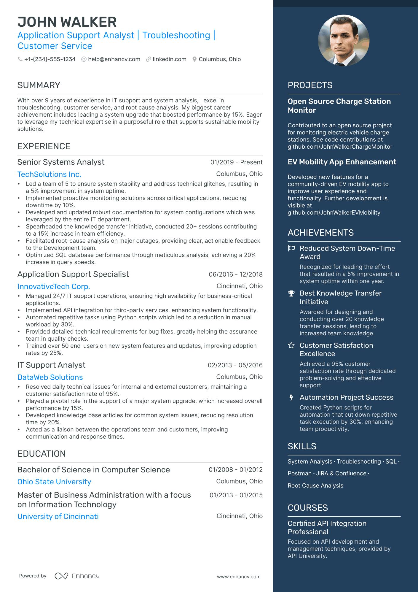 5 Application Support Manager Resume Examples & Guide for 2024