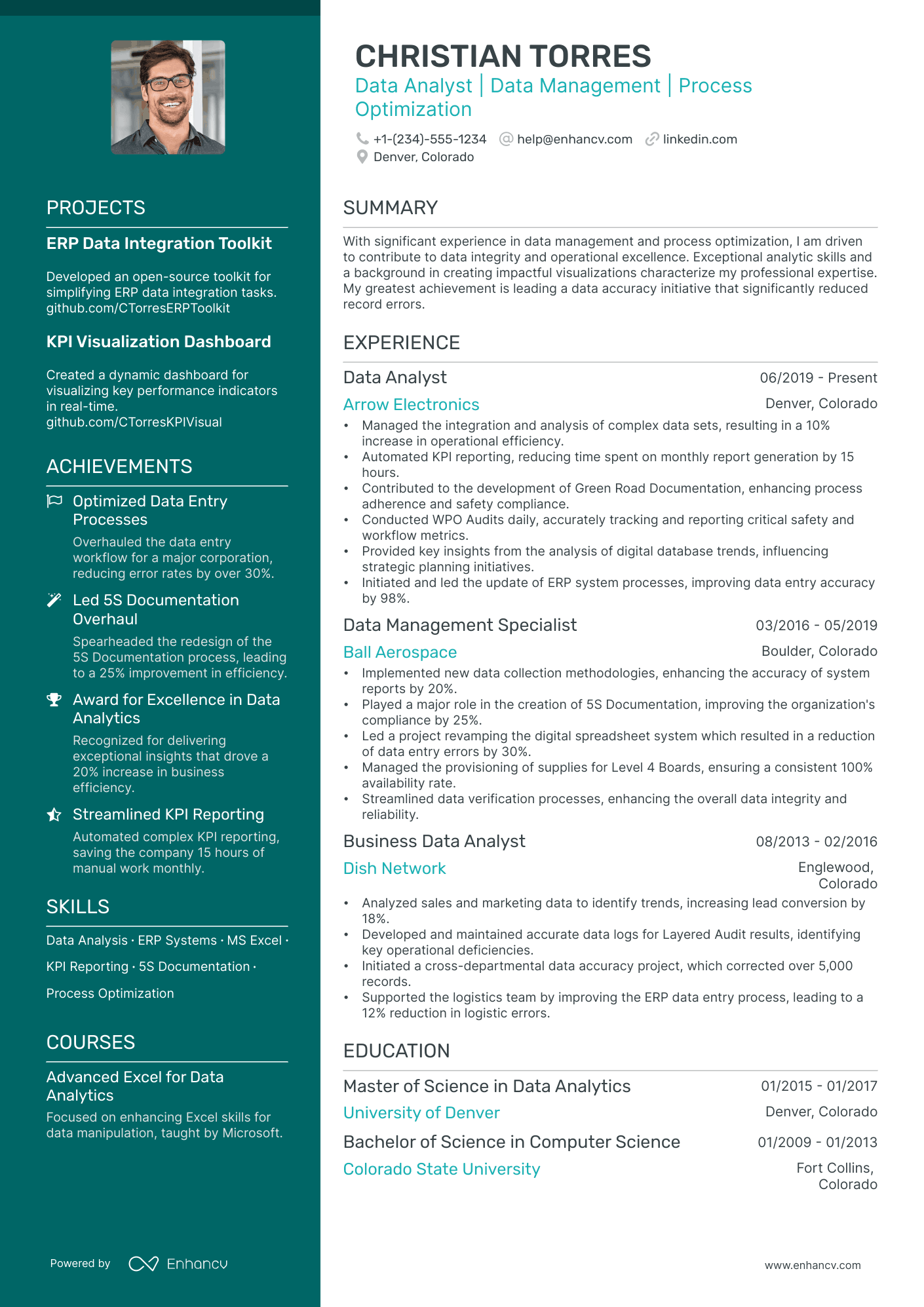 5 Data Entry Analyst Resume Examples & Guide for 2024