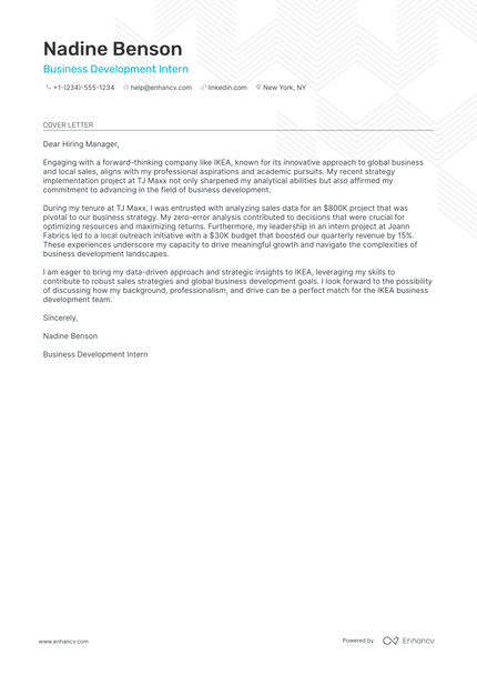 13 Professional Business Development Cover Letter Examples and Template ...