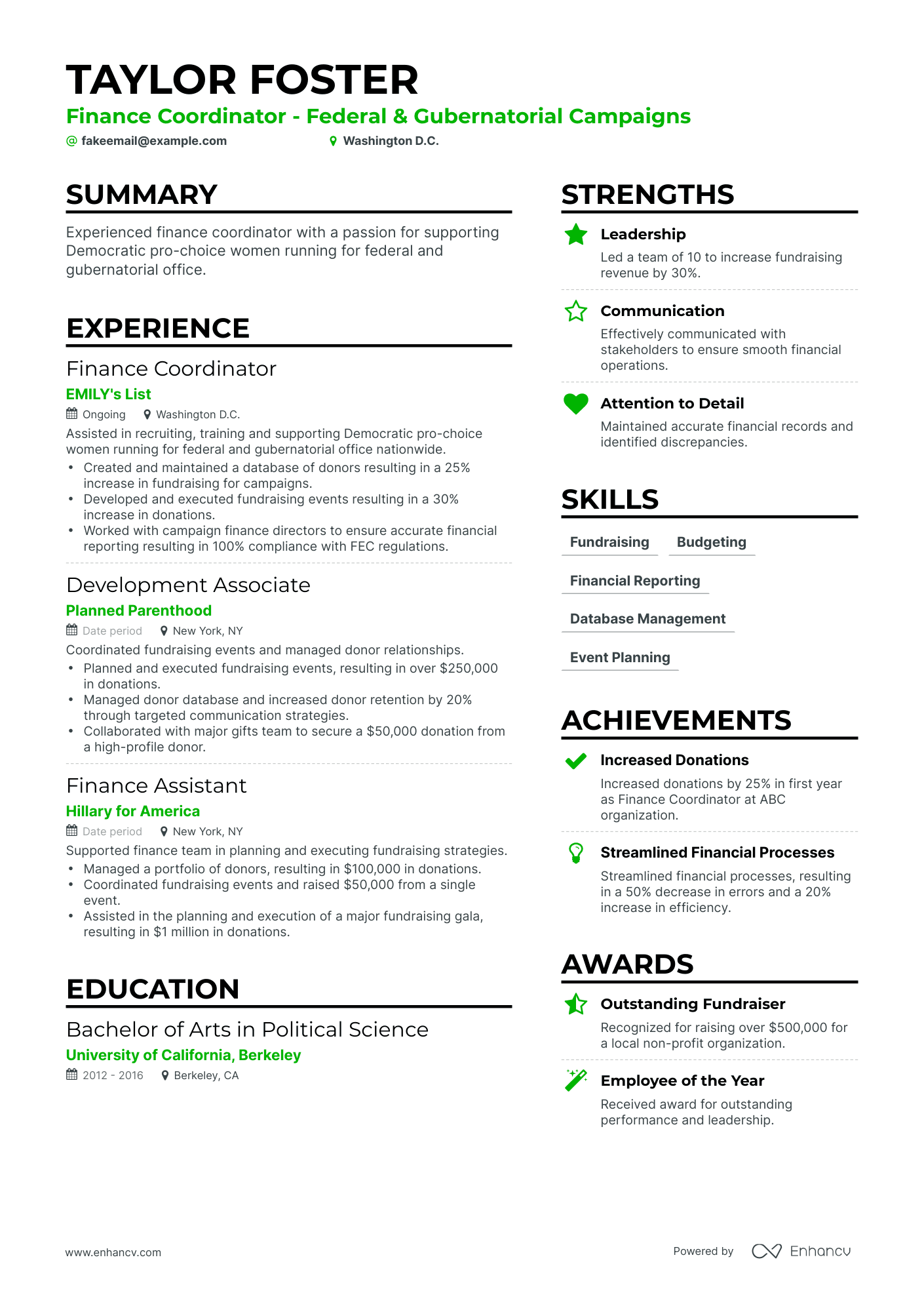 8 Finance Specialist Resume Examples & Guide for 2024