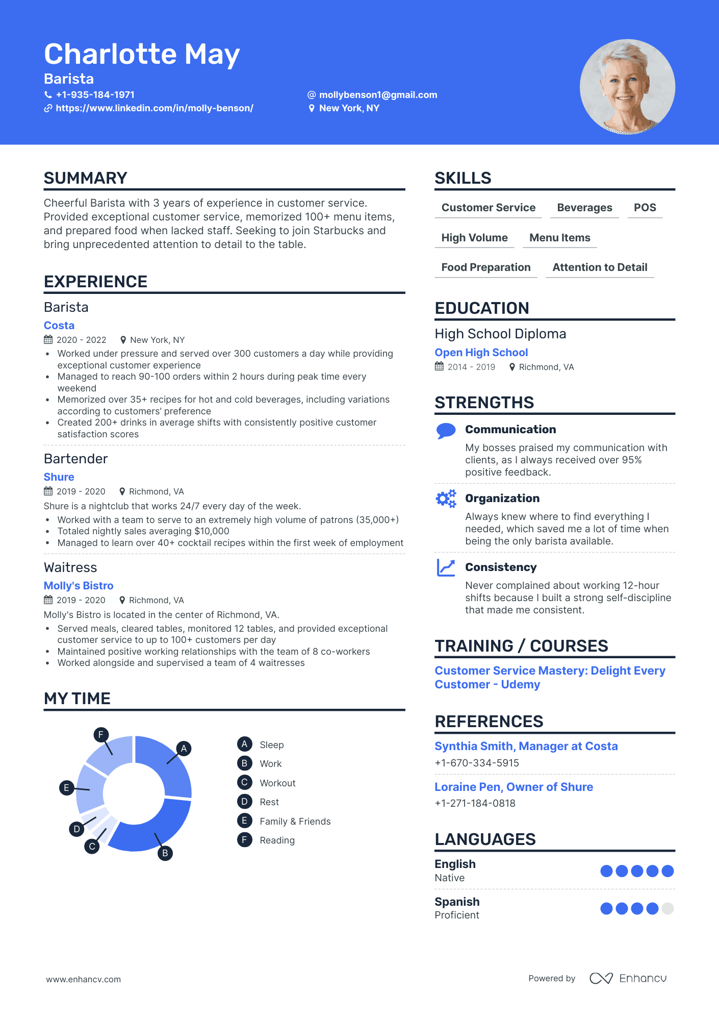 5 Starbucks Resume Examples & Guide for 2023