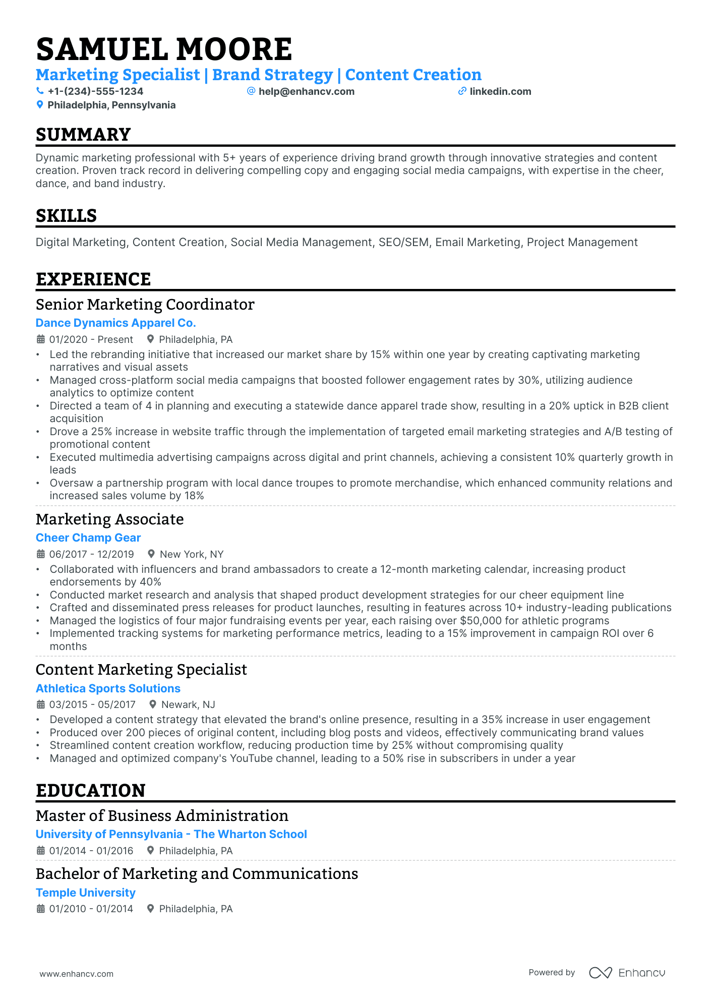 10 Fashion Marketing Resume Examples & Guide for 2026