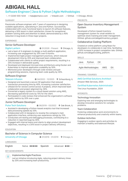 18 Entry-Level Software Engineer Resume Examples & Guide for 2026