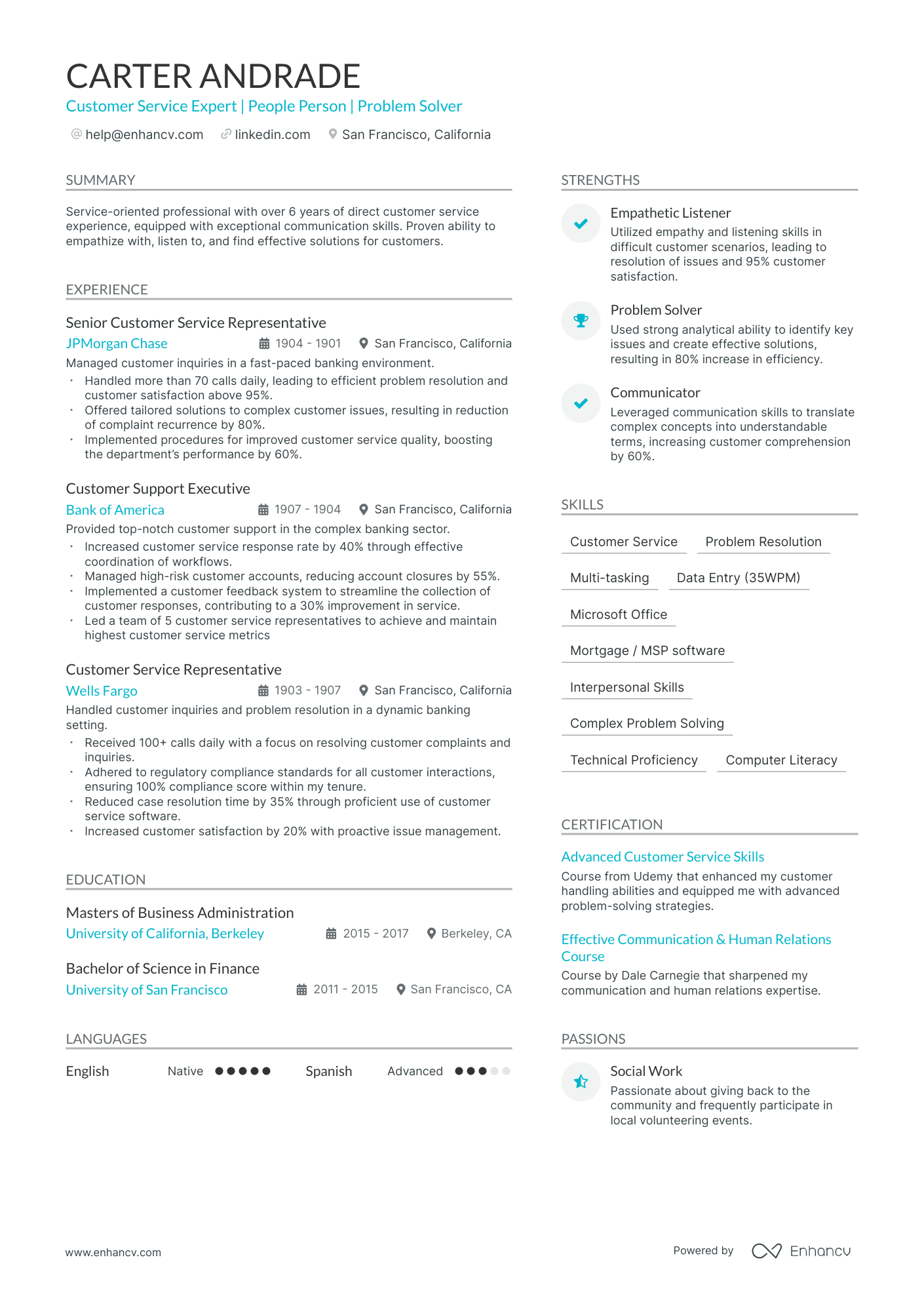 5 Customer Service Specialist Resume Examples & Guide for 2024