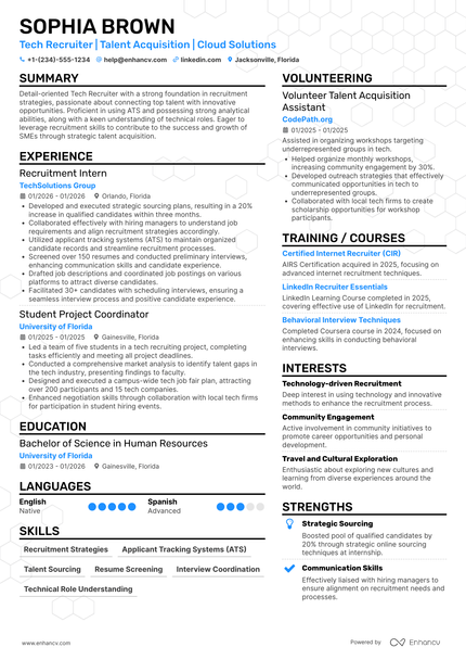 26 Recruiter Resume Examples & Guide for 2026
