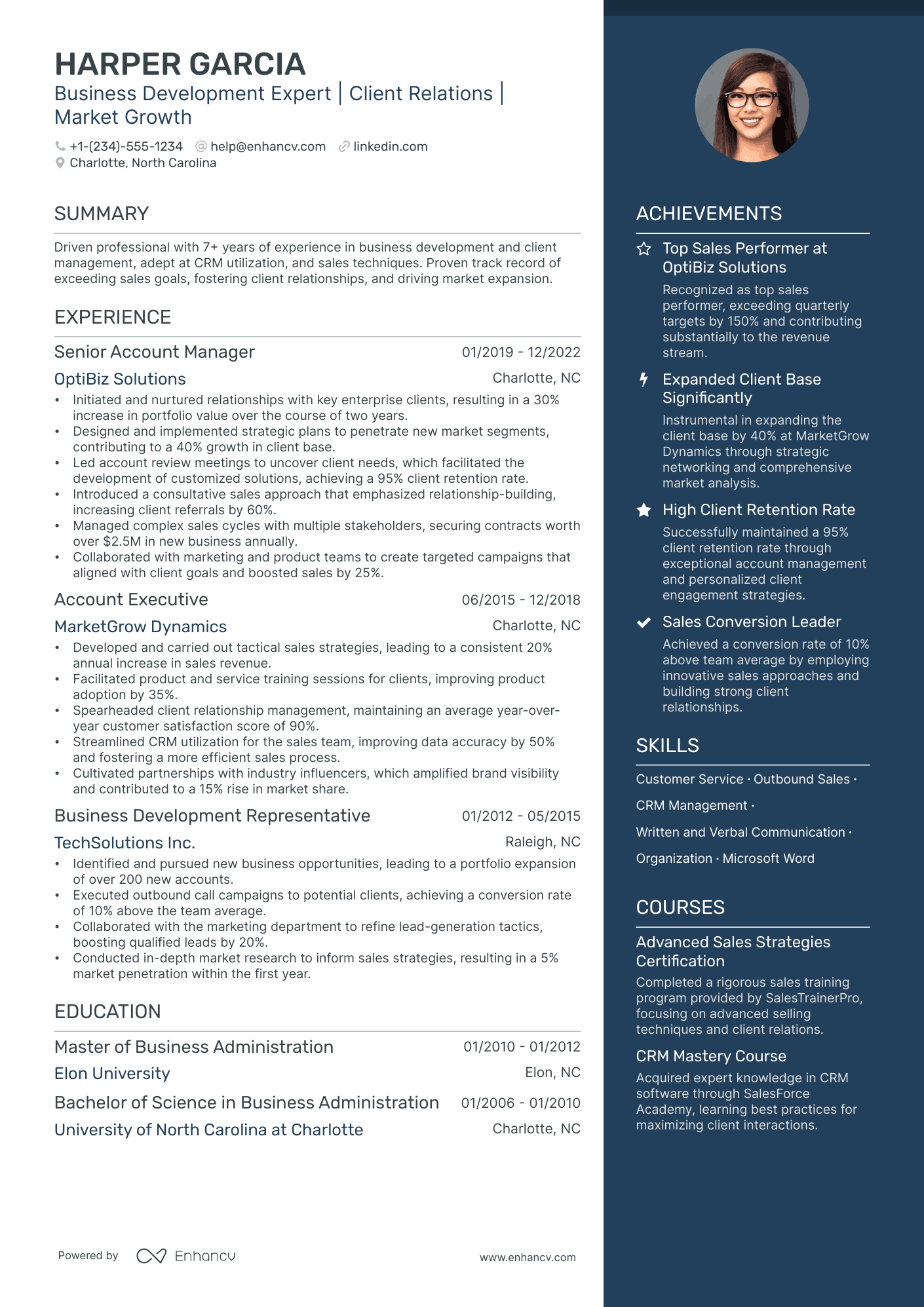 5 Business Relationship Manager Resume Examples & Guide for 2024