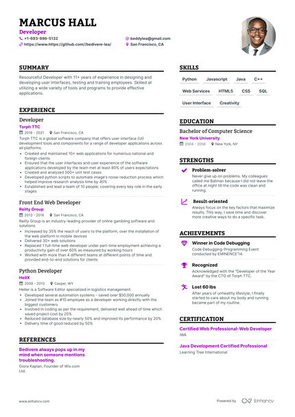 19 Developer Resume Examples & Guide For 2023