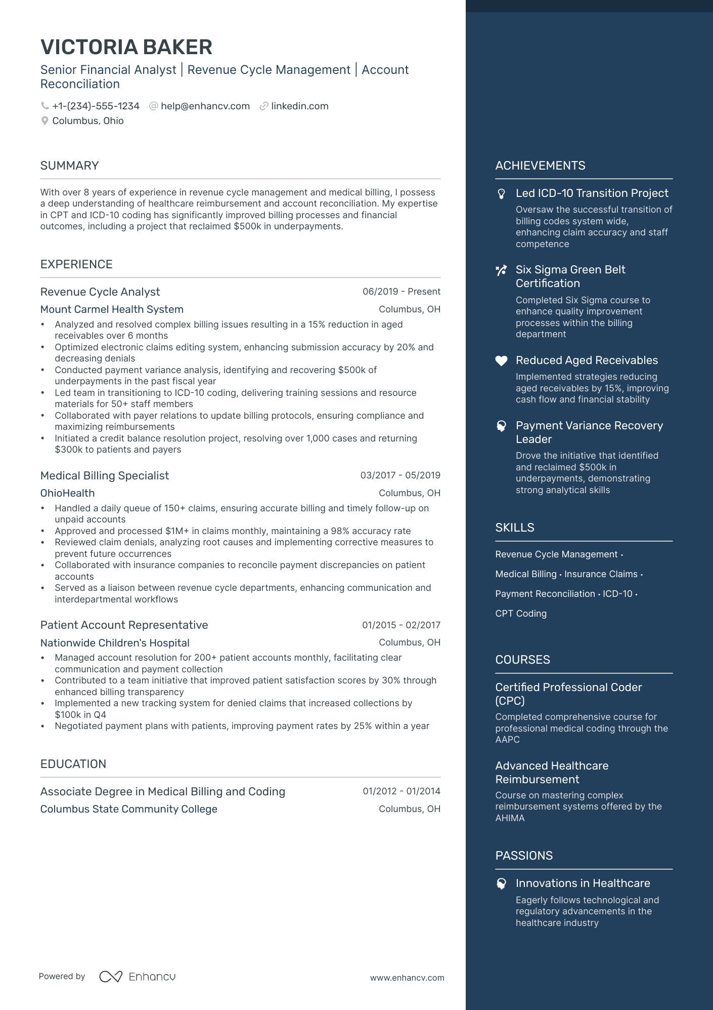 5 Financial Representative Resume Examples & Guide for 2024