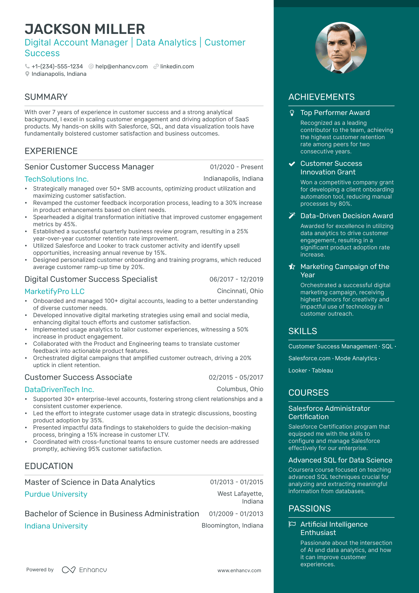 5 Digital Account Manager Resume Examples & Guide for 2024