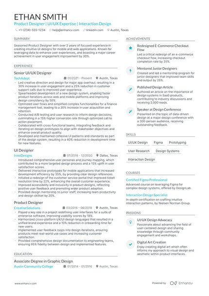 5 Product Designer Resume Examples & Guide for 2024