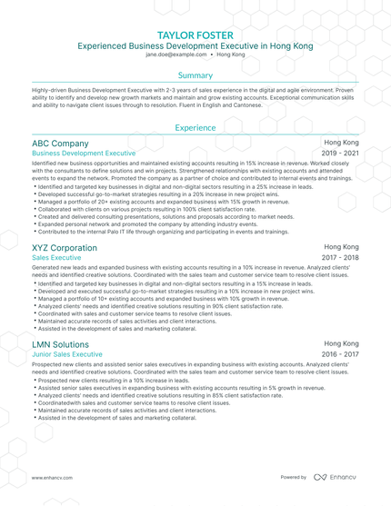 5 Business Development Executive Resume Examples Guide For 2024   AHR0cHM6Ly9jZG4uZW5oYW5jdi5jb20vcHJlZGVmaW5lZC1leGFtcGxlcy9xU1F1NWxGZEhRMWVKNzM5YW9Pd3lNN1pkM0pVR09nQ0VTdHFHcXBoL2ltYWdlLnBuZw~~. 