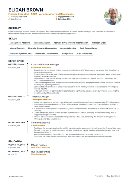 5 Finance Executive Resume Examples & Guide for 2024