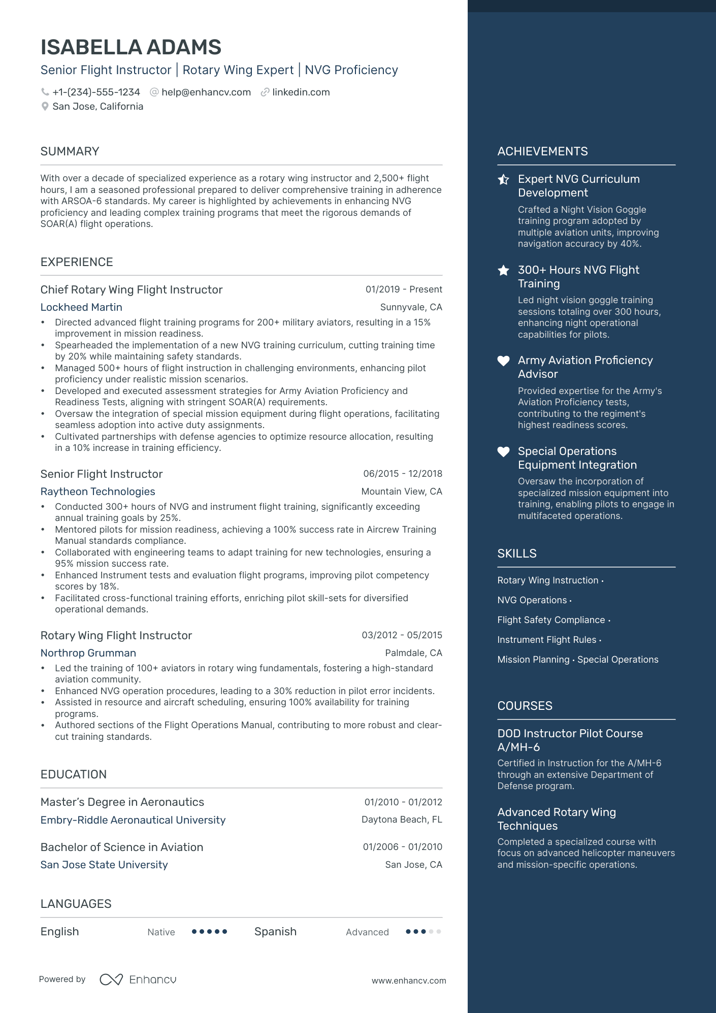 5 Commercial Pilot Resume Examples & Guide for 2024