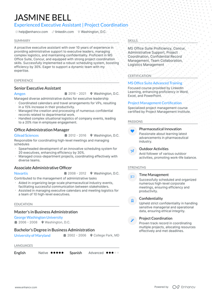 10 Senior Administrative Assistant Resume Examples & Guide for 2026