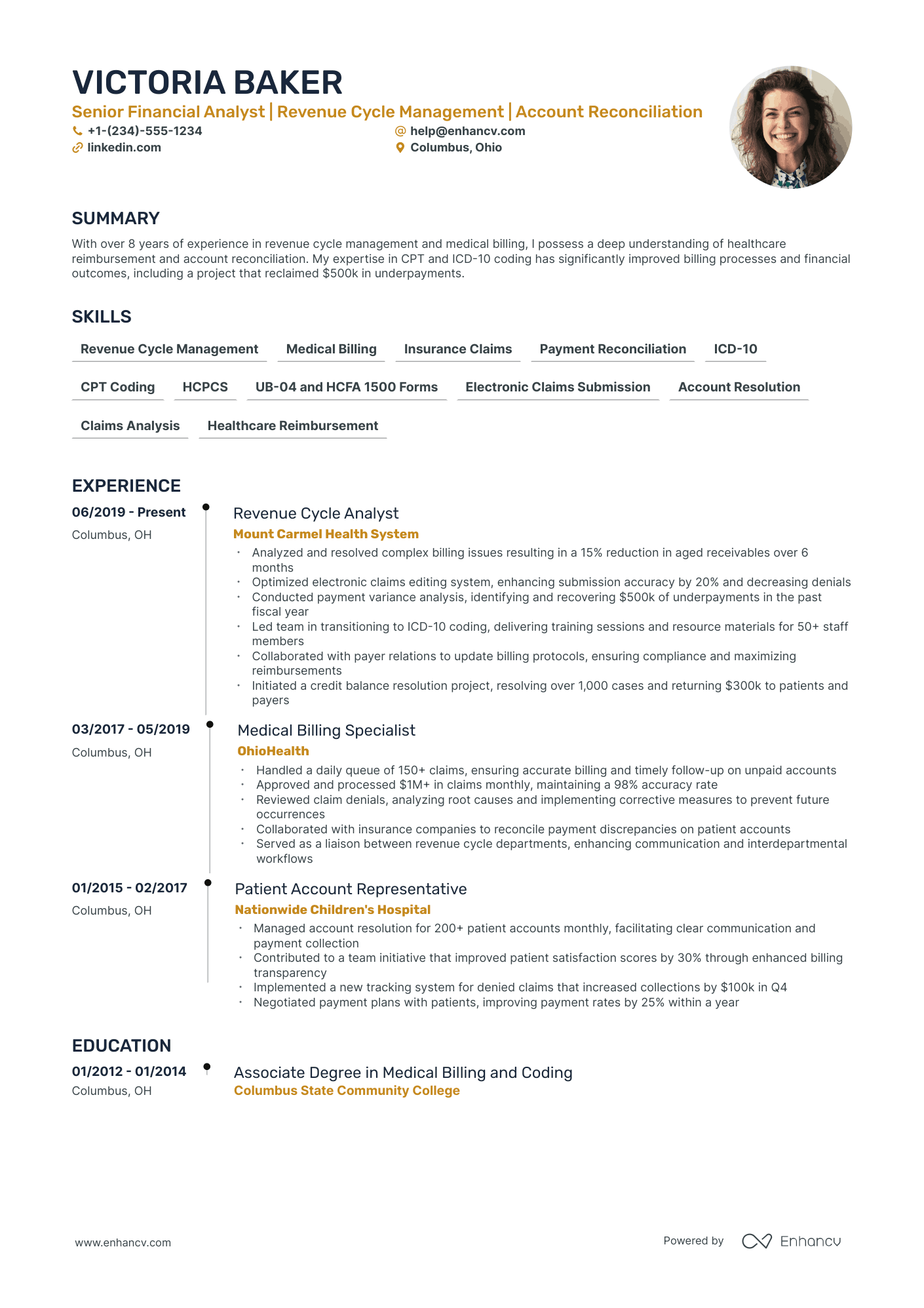 5 Financial Representative Resume Examples & Guide for 2024