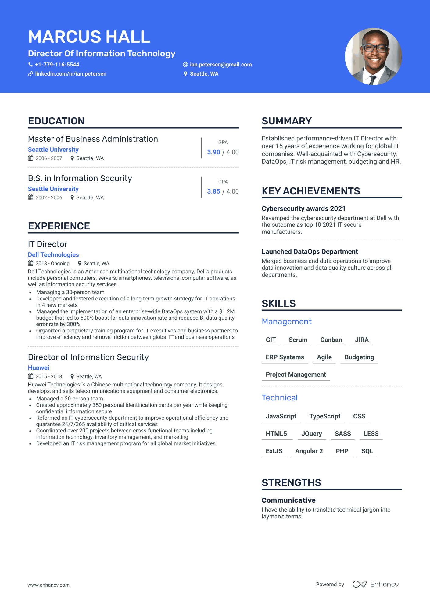 8 It Director Resume Examples & Guide For 2023