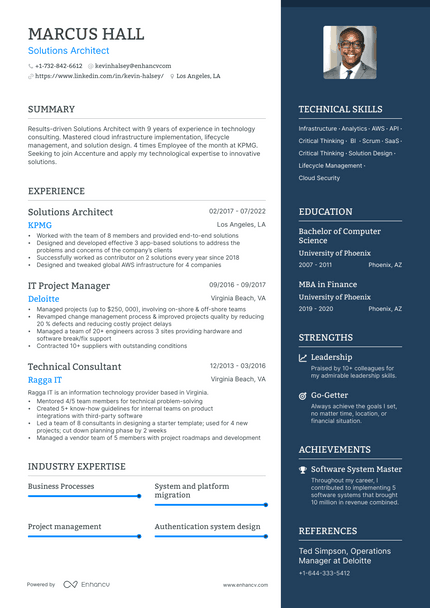 Accenture resume example