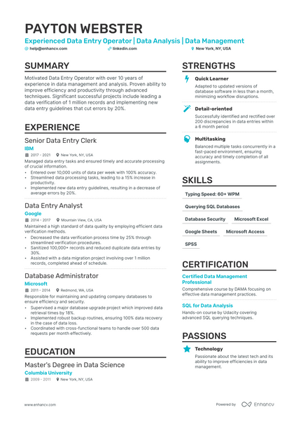 5 Data Entry Operator Resume Examples & Guide for 2023