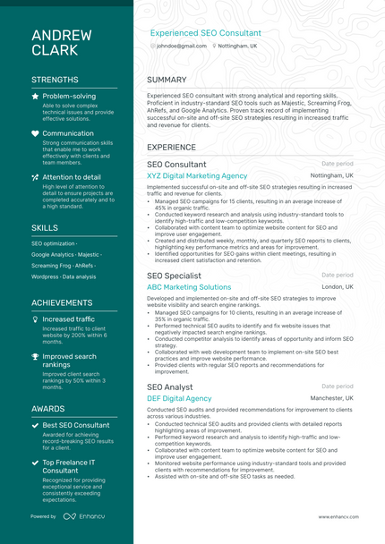 Freelance IT Consultant resume example