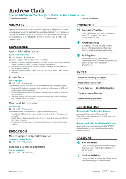 5 Private Tutor Resume Examples & Guide for 2023