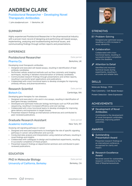 5 Researcher Resume Examples & Guide for 2023