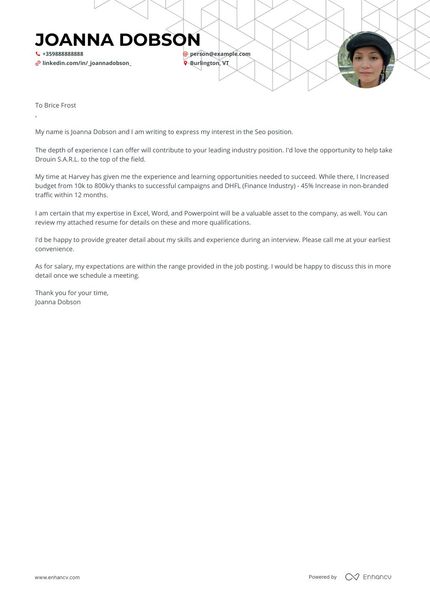 Seo cover letter